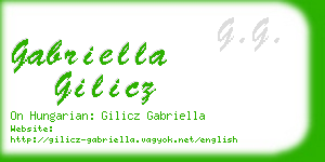 gabriella gilicz business card